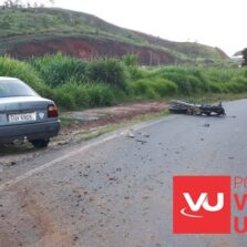 Motoqueiro fica ferido em acidente na MG 482, em Viçosa