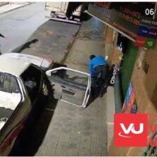 Câmera flagra furto em veículo no Centro de Viçosa