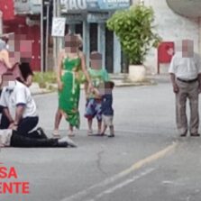 Idosa é atropelada no Centro de Viçosa