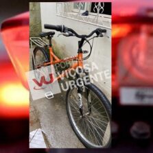 Bicicleta furtada é localizada em Ervália após divulgação no Viçosa Urgente