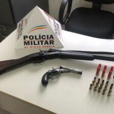 PM apreende arma na Localidade de Santa Cruz dos Godinhos em Ervália
