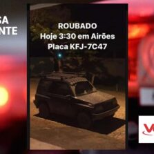 Ladrões furtam veículo no Airões em Paula Cândido