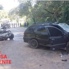 Piranga: Passageiro morre e quatro pessoas ficam gravemente feridas em acidente