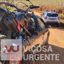 Viçosa: Moto roubada localizada em matagal