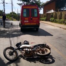 Viçosa: Motoqueiro fica ferido após colisão no bairro João Braz