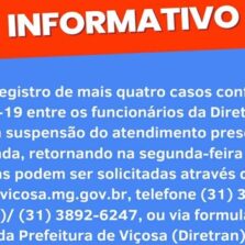 Viçosa: Diretoria de Trânsito prorroga suspensão de atendimento presencial