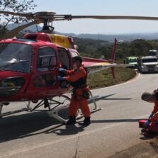 Motoqueiro sofre acidente grave em Catas Altas