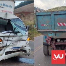 Colisão na rodovia Canaã/Araponga deixa dois feridos