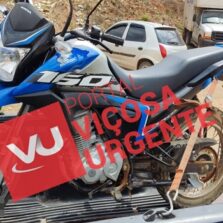 Homem é preso com moto furtada e drogas no Vau Açu em Viçosa