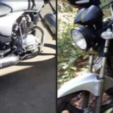 Viçosa: Moto furtada e depenada é localizada pela PM