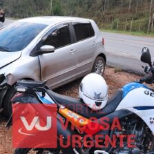PM de Viçosa recupera carro roubado após perseguição