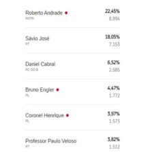 Veja os candidatos mais votados em Viçosa