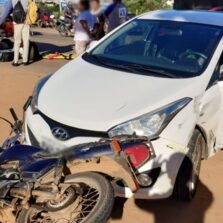 Colisão no Bairro Novo Silvestre deixa condutora ferida
