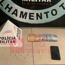 Suspeito de tráfico de drogas é preso no Bairro São Sebastião