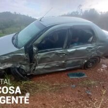 Viçosense sofre acidente na MG-482 em Itaverava