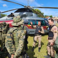 Aeronave cedida pelo governador ajuda PMMG a evitar ataque a agência bancária no Vale do Mucuri