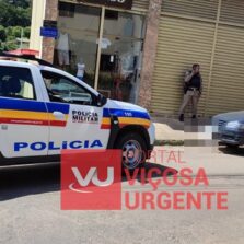 Em Viçosa: Autor de homicídio é preso em flagrante na cidade de Rio Pomba