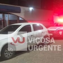 Carro furtado em Teixeiras é localizado pela PM em Conceição de Ipanema