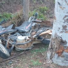 Urucânia: Homem furta moto da prefeitura e sofre acidente grave