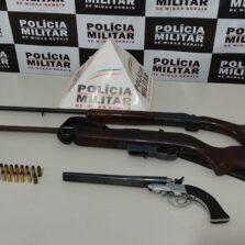 Guaraciaba: Homem é preso com armas na localidade do Café