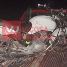 Urucânia: Homem que pilotava moto furtada é preso após acidente