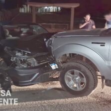 Colisão na rodovia Viçosa/Porto Firme deixa motorista ferido