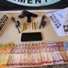 Suspeito de participação em homicídios é preso com armas em Viçosa