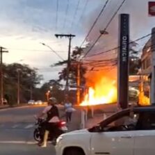 Incêndio em Caminhão Tanque é Controlado em Posto de Combustível em Viçosa