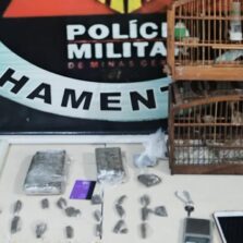 PM apreende drogas no Bairro Barrinha em Viçosa