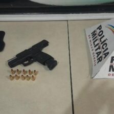 Prisão por Porte Ilegal de Arma de Fogo e Ameaça em Teixeiras