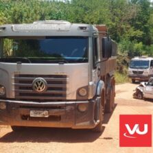 Motorista fica ferido em acidente na zona rural de Porto Firme