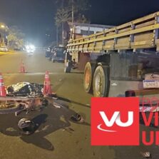 Coimbra: Motoqueiro morre ao colidir contra caminhão parado