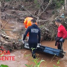 Viçosa: Corpo de motoqueiro levado pelas água é encontrado por Bombeiros Militares