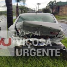 Motorista fica ferido em colisão no trevo de Coimbra