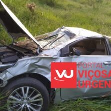 Capotamento com vítima em Senador Firmino