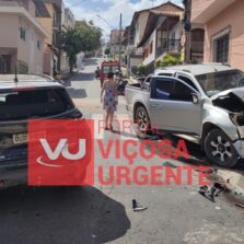 Viçosa: Acidente no Bairro de Fátima deixa três feridos