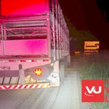 Pedestre sem identificação morre atropelado por caminhão na MGC 265 em Rio Pomba