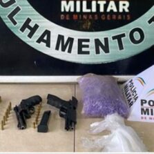 Viçosa: Policiais são baleados de raspão e suspeitos presos com armas e drogas
