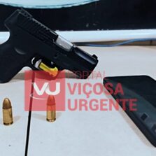 Viçosa: Homem é detido com arma após disparos em Cachoeirinha
