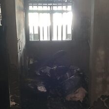 Corpo de Bombeiros de Viçosa combatem incêndio em residência