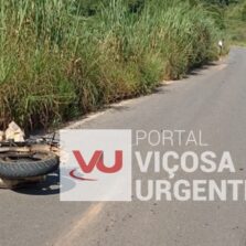 Grave Acidente na Rodovia Porto Firme-Piranga Deixa Motoqueiro Ferido