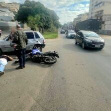 Motociclista Fica Ferido em Acidente no João Braz