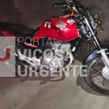 Motoqueiro é socorrido após atropelar boi em Ervália