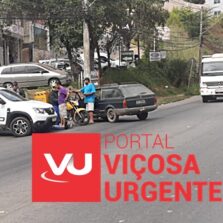 Viçosa; Motoqueiro Fica Ferido em Acidente no Bairro João Braz