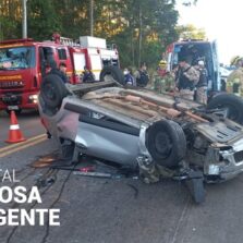 Colisão Próximo do Trevo de Cajuri Deixa Vários Feridos
