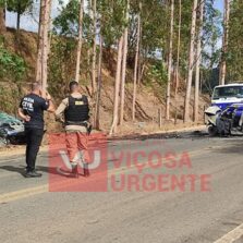 Acidente de Trânsito na MGC 356 Deixa Dois Feridos entre Coimbra e Ervália