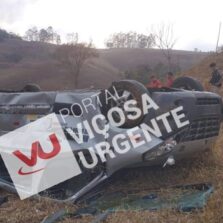 Acidente com van deixa duas vítimas fatais na MG-445, em Guaraciaba