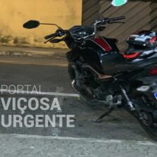 Câmeras flagram ladrões furtando motocicleta durante a madrugada em Viçosa