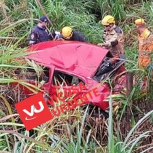 Tabuleiro: Idosa morre em capotamento na MG-133