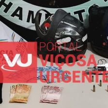 Viçosa: Um assaltantes preso e um menor detido por roubo em posto de gasolina